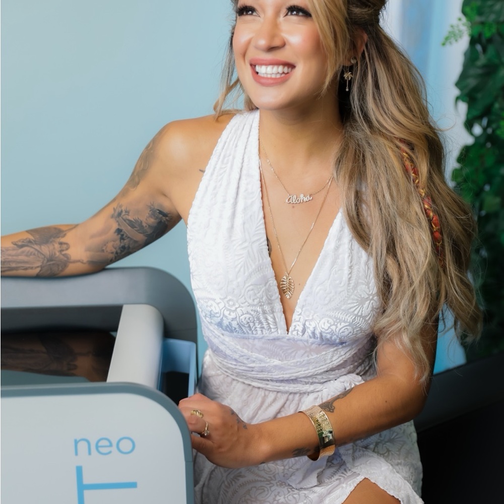 White Lace Halter Dress